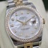 ROLEX DATEJUST DEMI 116243 MOP DIAMOND BEZEL